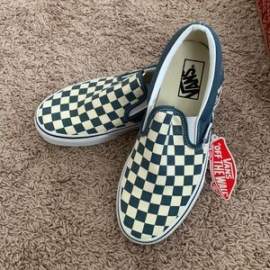 Vans Classic Checkered Slip Ons (Women’s Sz 8)